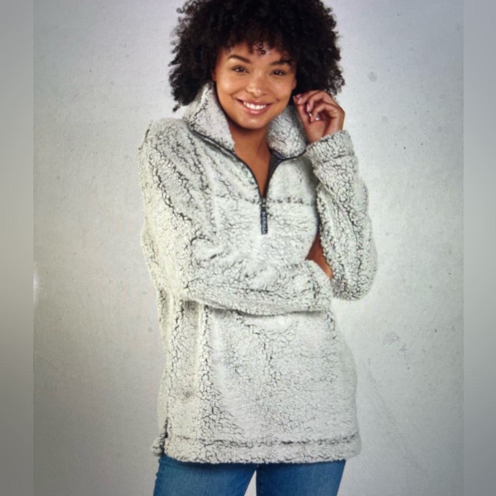 Super Cozy Boxercraft Sherpa Pullover, Size XS